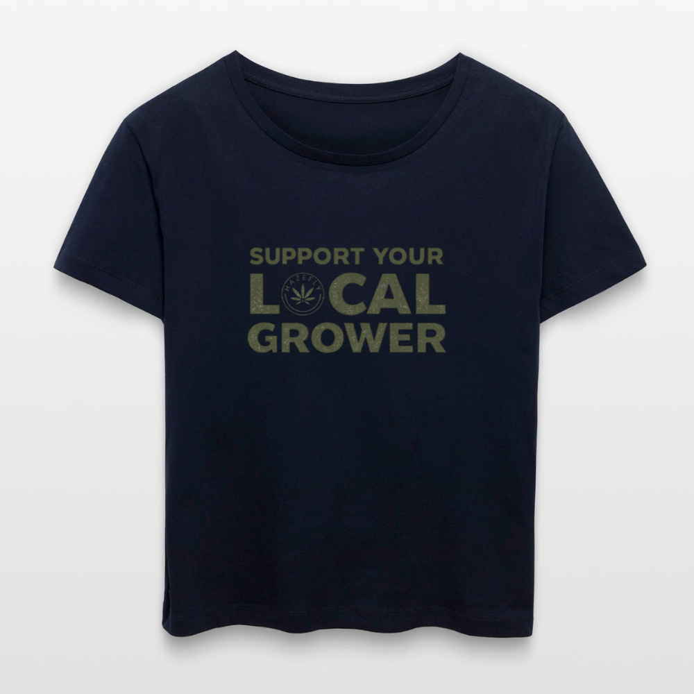 LOCAL GROWER Relaxed Frauen Bio-T-Shirt - Navy