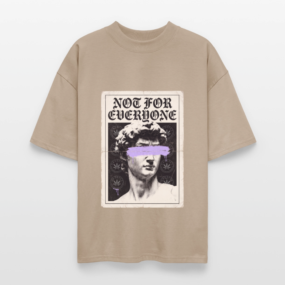 STONED Unisex Oversized Bio-T-Shirt - Steingrau