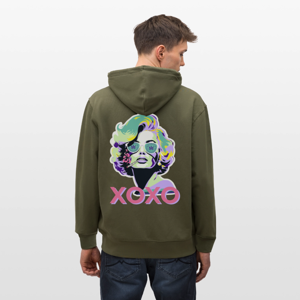 MARYLIN XOXO Unisex Bio-Kapuzenjacke - Khaki