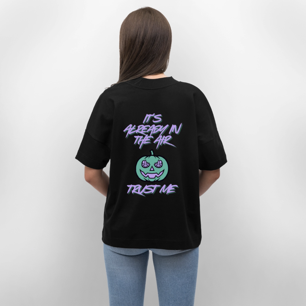 PUMPKIN VIBE Oversized Unisex Bio T-Shirt - Schwarz