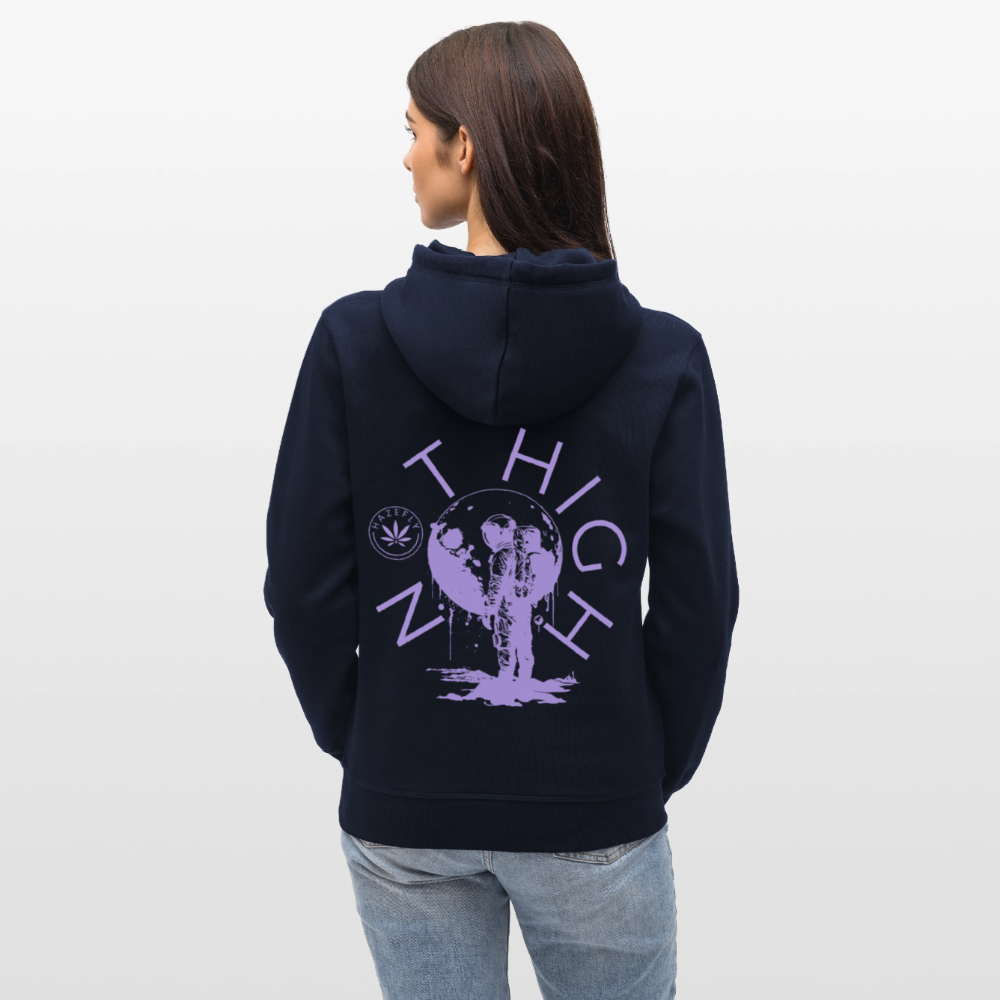 NOT HIGH Unisex Bio-Hoodie - French Navy