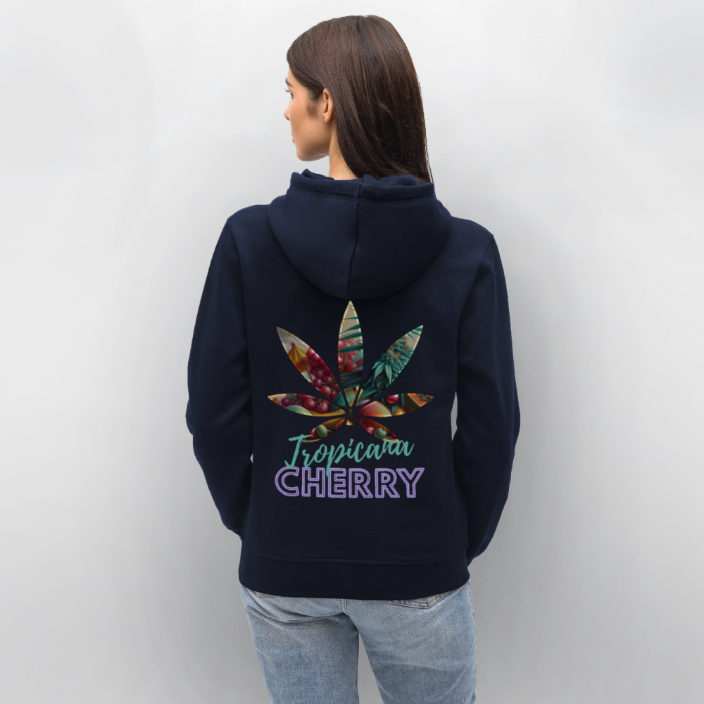 TROPICANA CHERRY Unisex Bio-Hoodie - French Navy