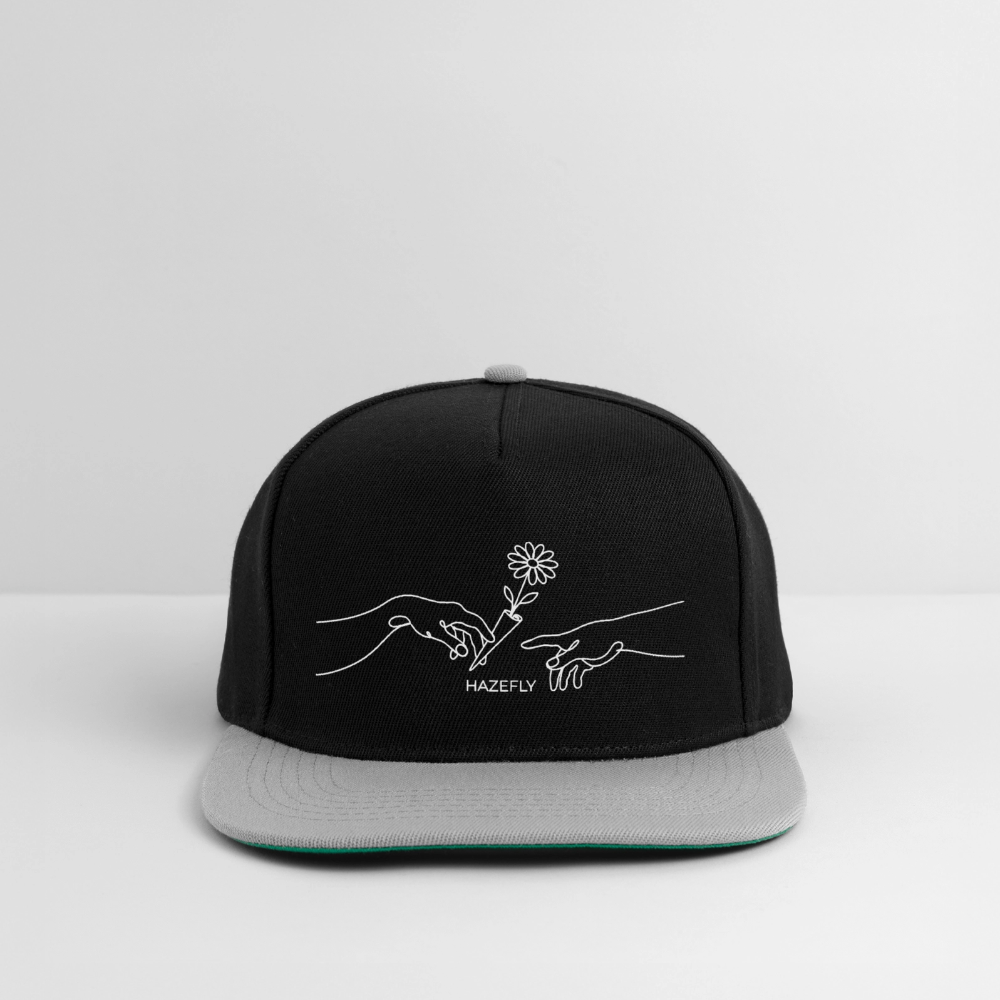 PASS IT Snapback Cap - Schwarz/Grau