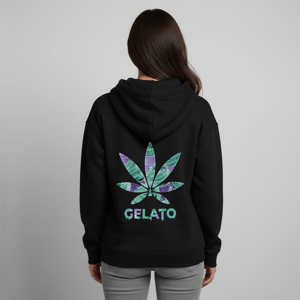 GELATO Oversized Unisex Bio-Hoodie - Schwarz