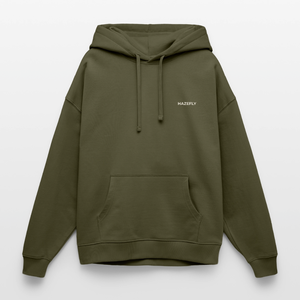 TERPENE WARRIOR Oversized Unisex Bio-Hoodie - Khaki