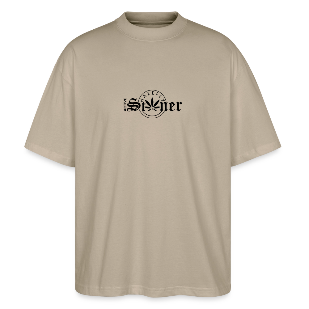 ACTIVE STONER Oversized Unisex Bio T-Shirt - Steingrau