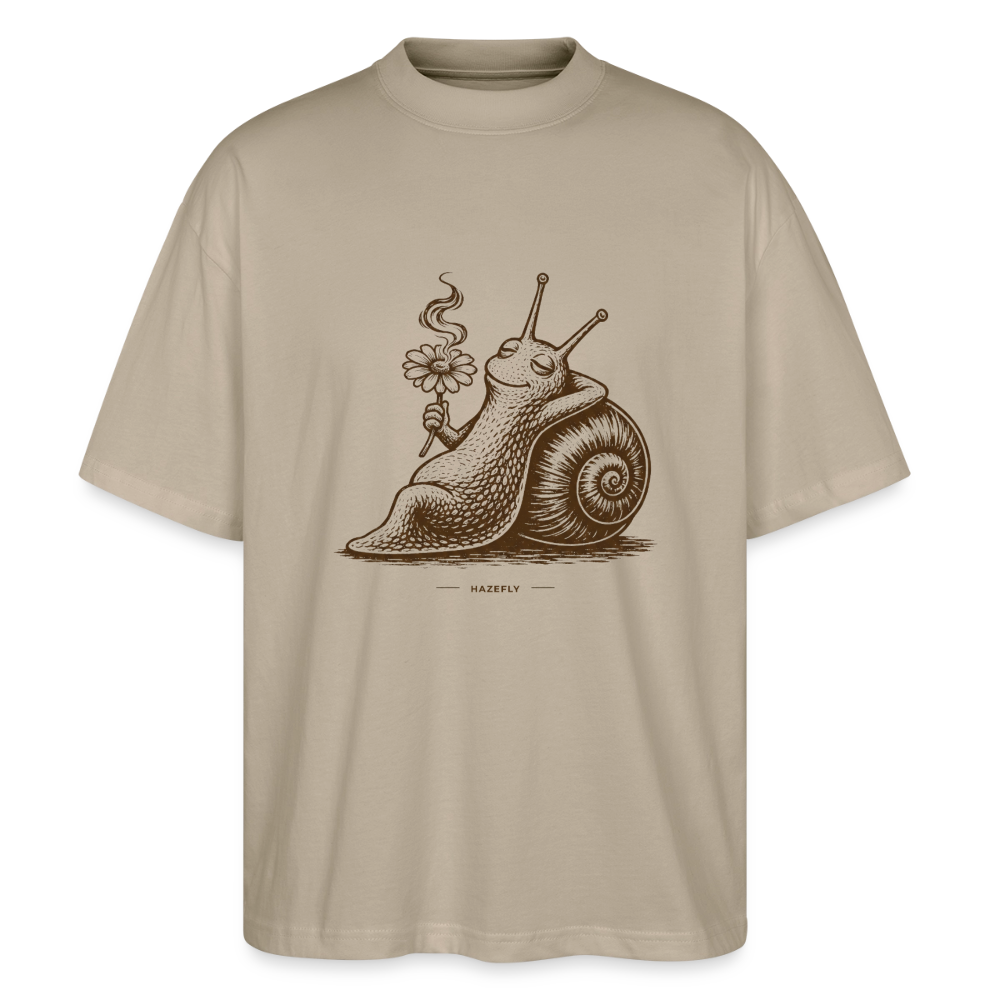 SLOW BURN Unisex Oversized Bio-T-Shirt - Steingrau