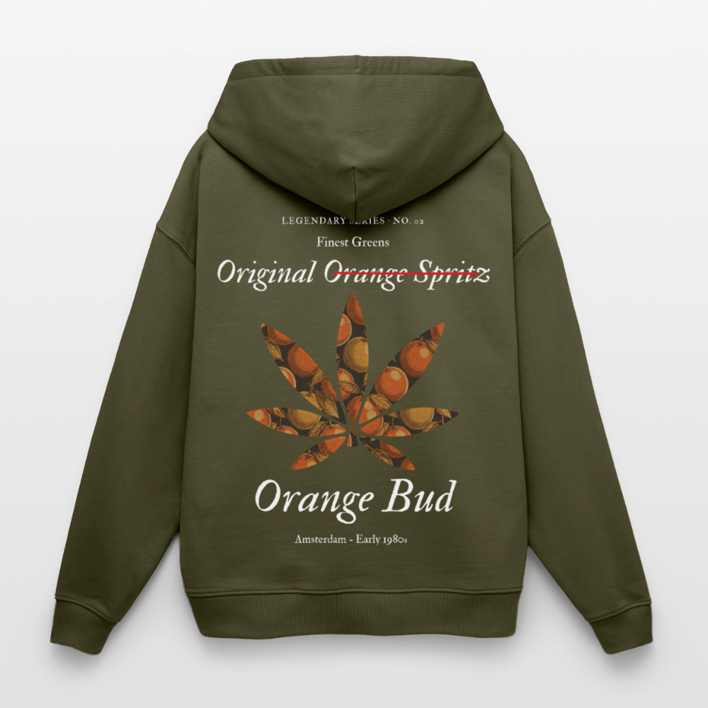 TRUE ORANGE Oversized Unisex Bio-Hoodie - Khaki