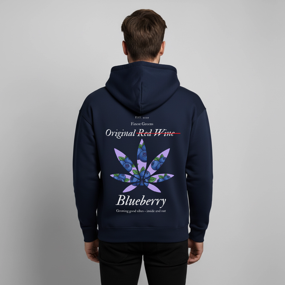 TRUE BERRY Oversized Unisex Bio-Hoodie - Navy