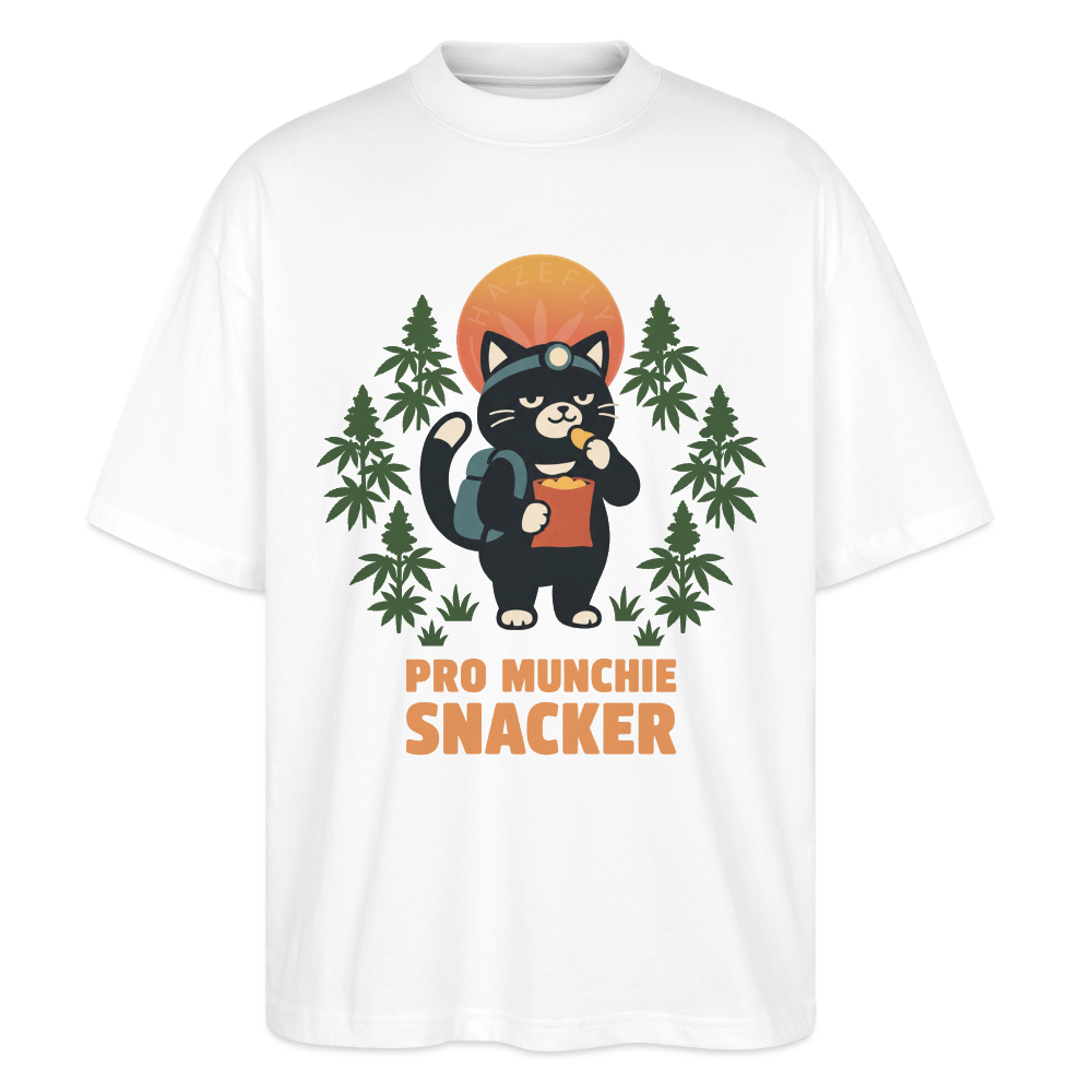 PRO MUNCHIE SNACKER Unisex Oversized Bio-T-Shirt - Weiß