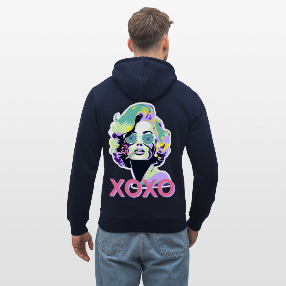 MARYLIN XOXO Unisex Bio-Hoodie - French Navy