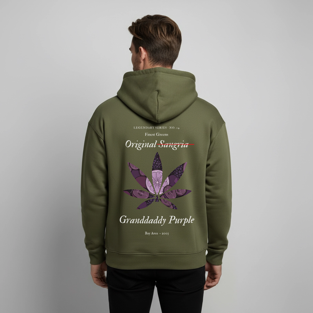 TRUE GRAPE Oversized Unisex Bio-Hoodie - Khaki
