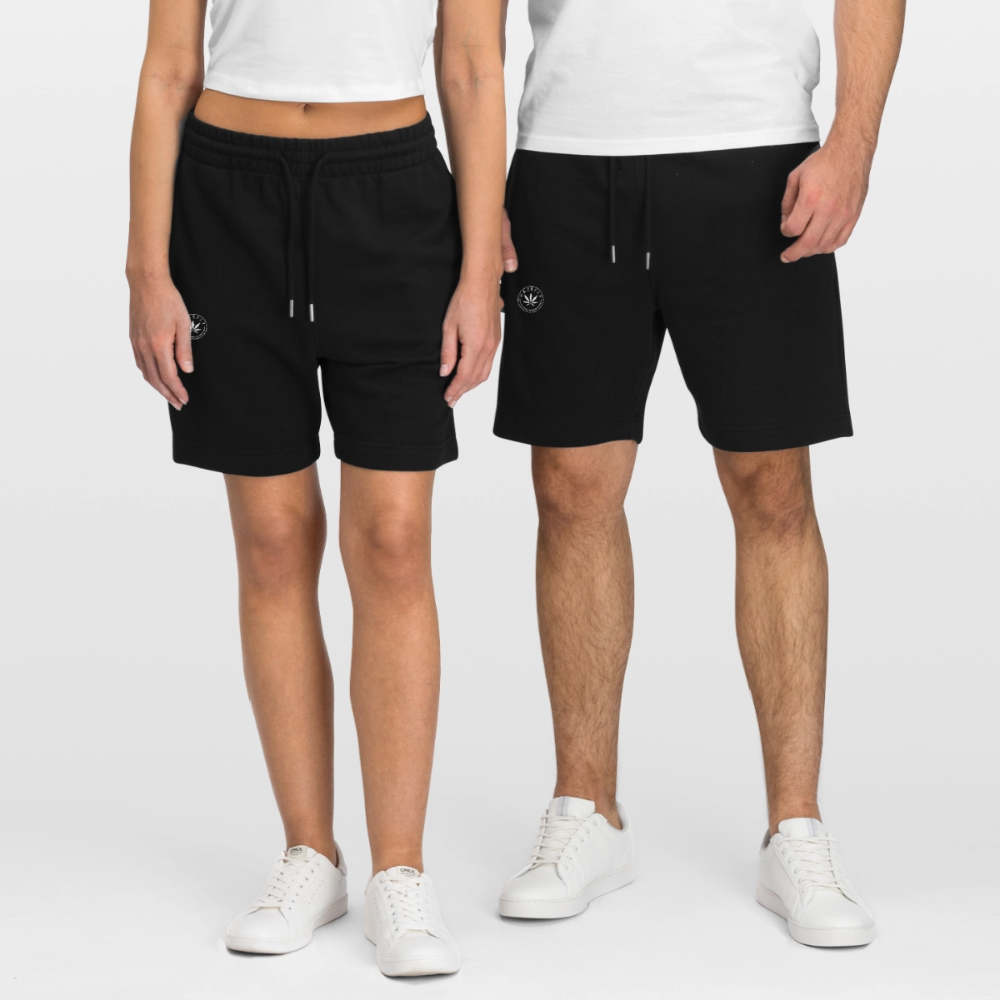 HAZEFLY LOGO WHITE Unisex Bio Joggingshorts - Schwarz