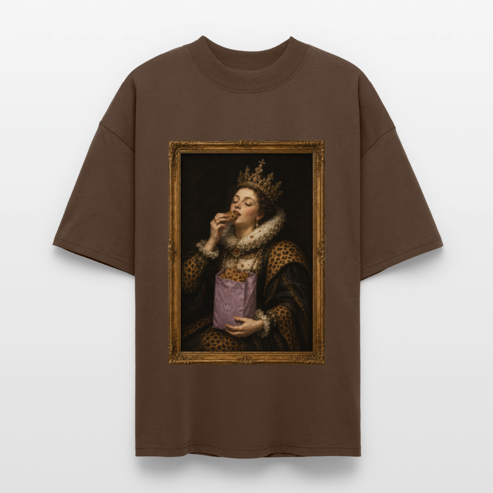 MUNCHIES Unisex Oversized Bio-T-Shirt - Dunkelbraun