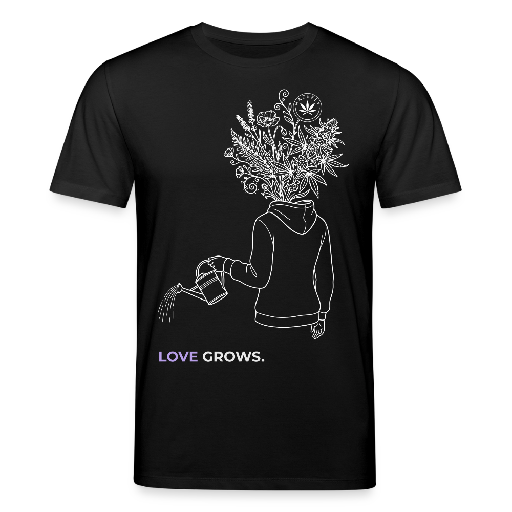 LOVE GROWS I Unisex Bio-T-Shirt - Schwarz