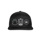 GHOST TRAIN Snapback Cap - Schwarz/Schwarz