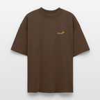 TRUE ORANGE Oversized Unisex Bio T-Shirt - Dunkelbraun