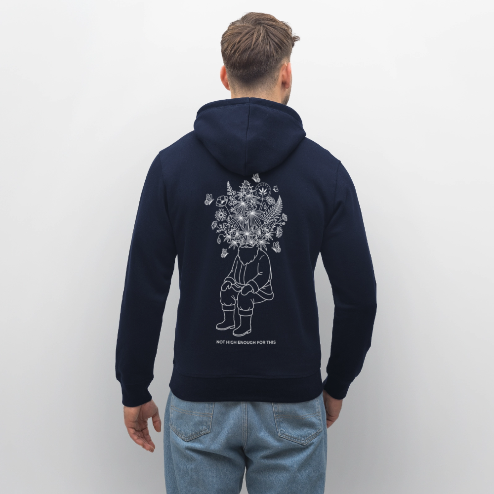 NOT HIGH ENOUGH Unisex Bio-Hoodie - French Navy