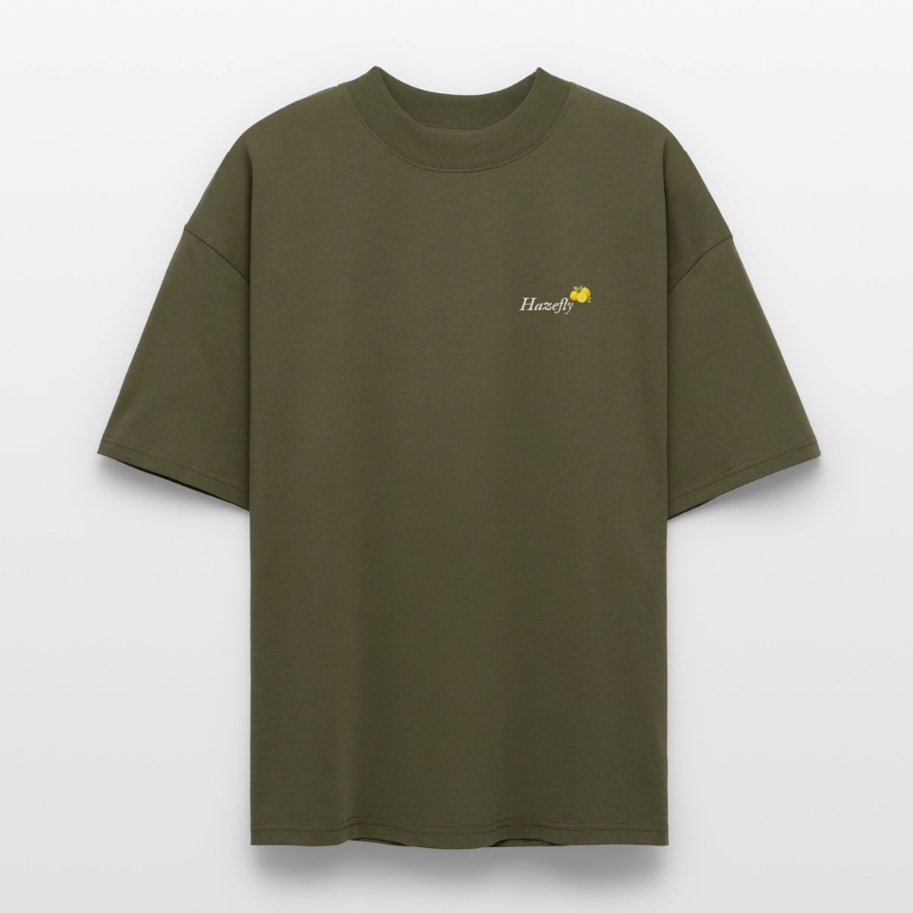 TRUE LEMON Oversized Unisex Bio T-Shirt - Khaki