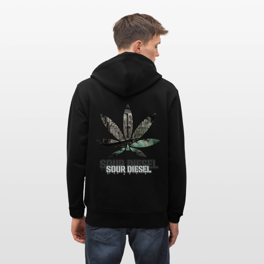 SOUR DIESEL Unisex Bio-Kapuzenjacke - Schwarz