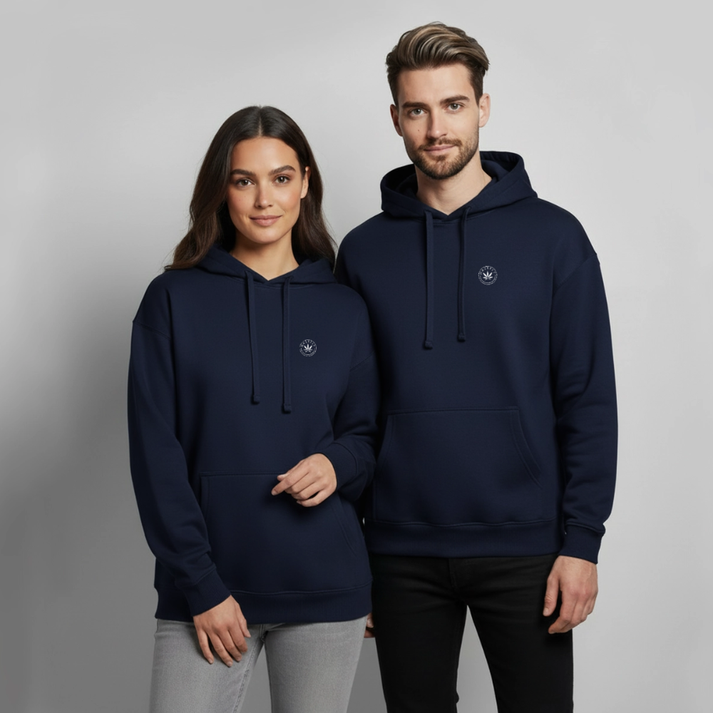 LOVE GROWS II Unisex Bio-Hoodie - Navy