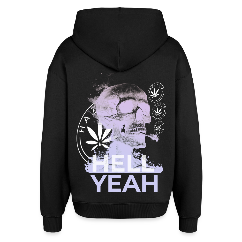 HELL YEAH Oversized Unisex Bio-Hoodie - Schwarz