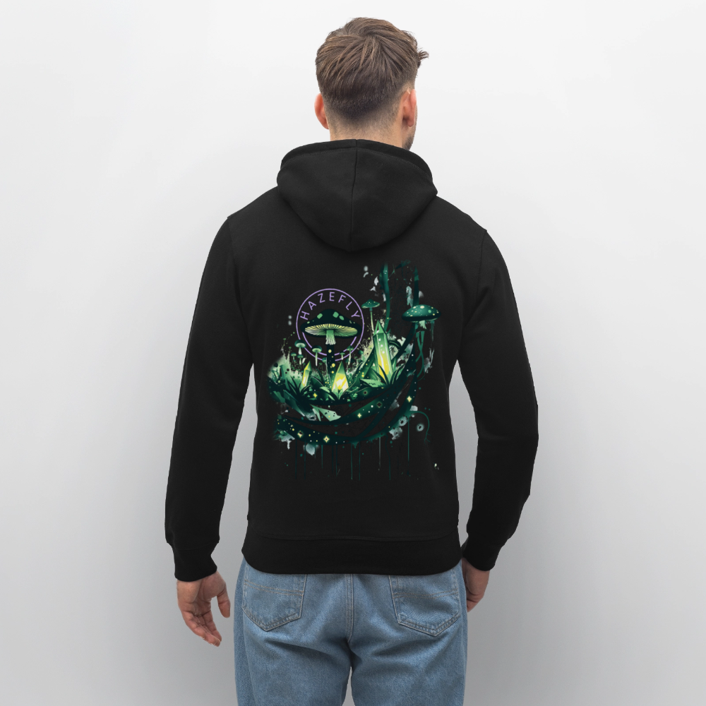 GLOW GARDEN Unisex Bio-Hoodie - Schwarz