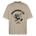 GREENHOUSE LIFE Oversized Unisex Bio T-Shirt - Steingrau
