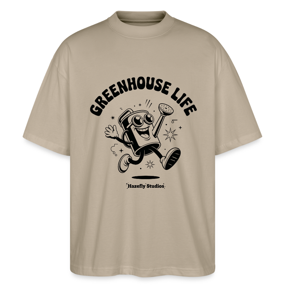 GREENHOUSE LIFE Oversized Unisex Bio T-Shirt - Steingrau