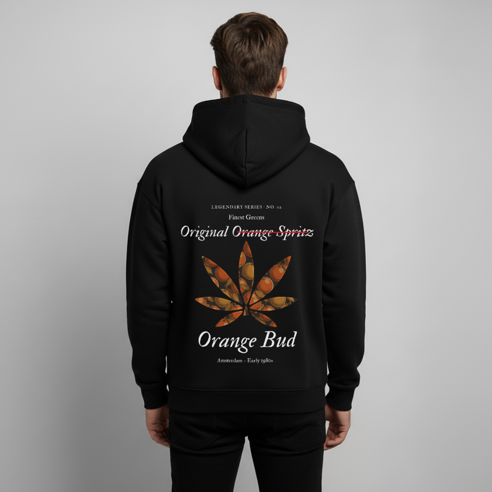 TRUE ORANGE Oversized Unisex Bio-Hoodie - Schwarz