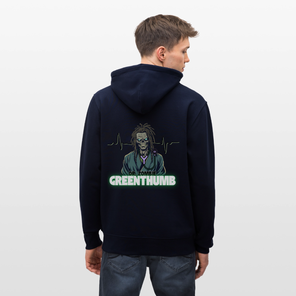 DR. ZOMBIE Unisex Bio-Kapuzenjacke - Navy