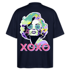 MARYLIN XOXO Oversized Unisex Bio T-Shirt - Navy
