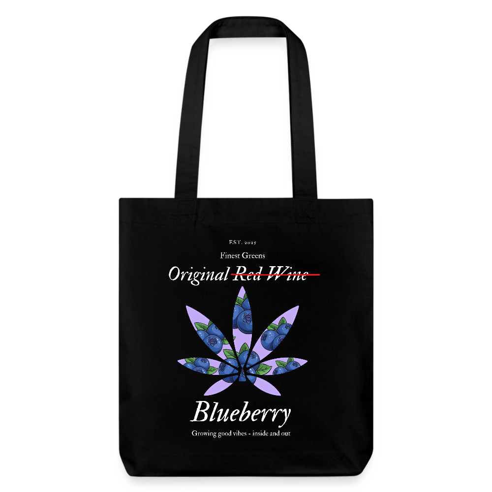 TRUE BERRY recycelter Heavyweight Stoffbeutel - Schwarz