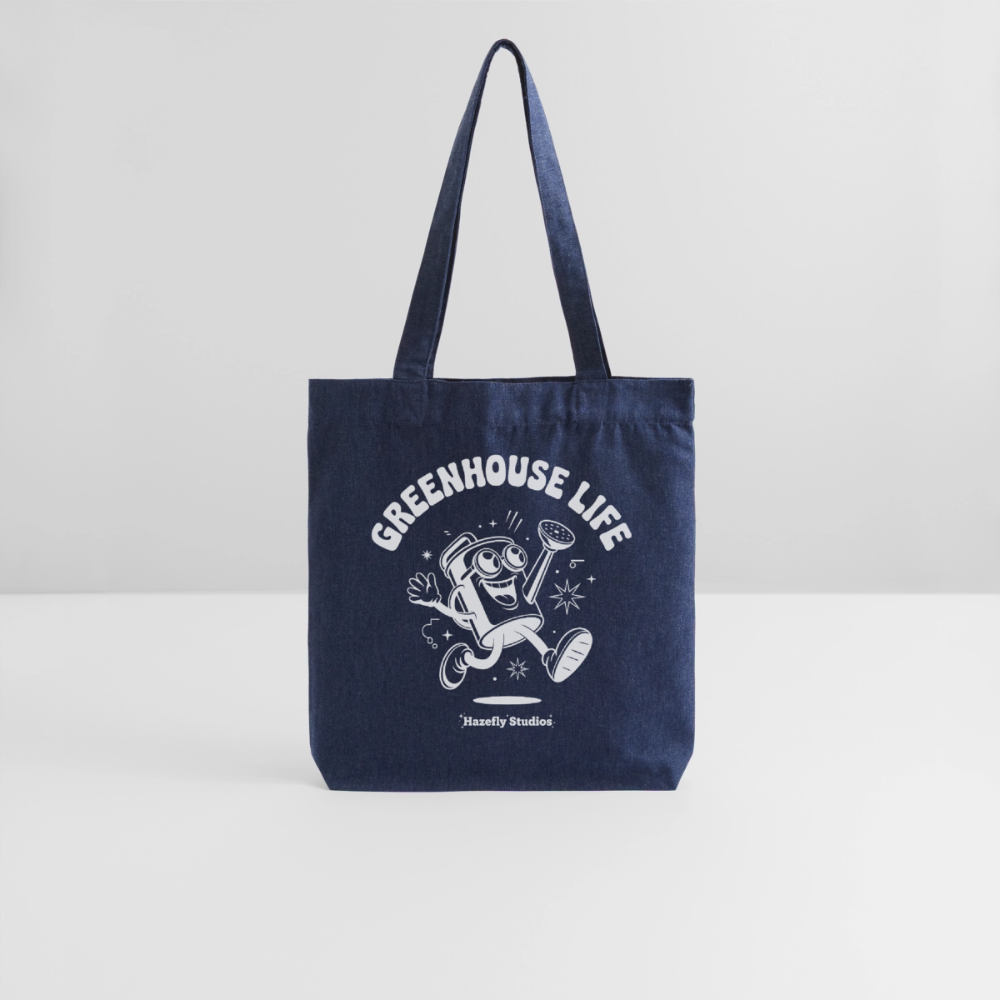 GREENHOUSE LIFE recycelter Heavyweight Stoffbeutel - melange Blue