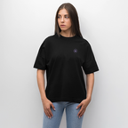 GLOW GARDEN Oversized Unisex Bio T-Shirt - Schwarz