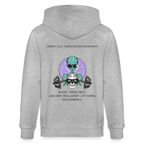 GREEN CULT Unisex Bio-Kapuzenjacke - Grau meliert