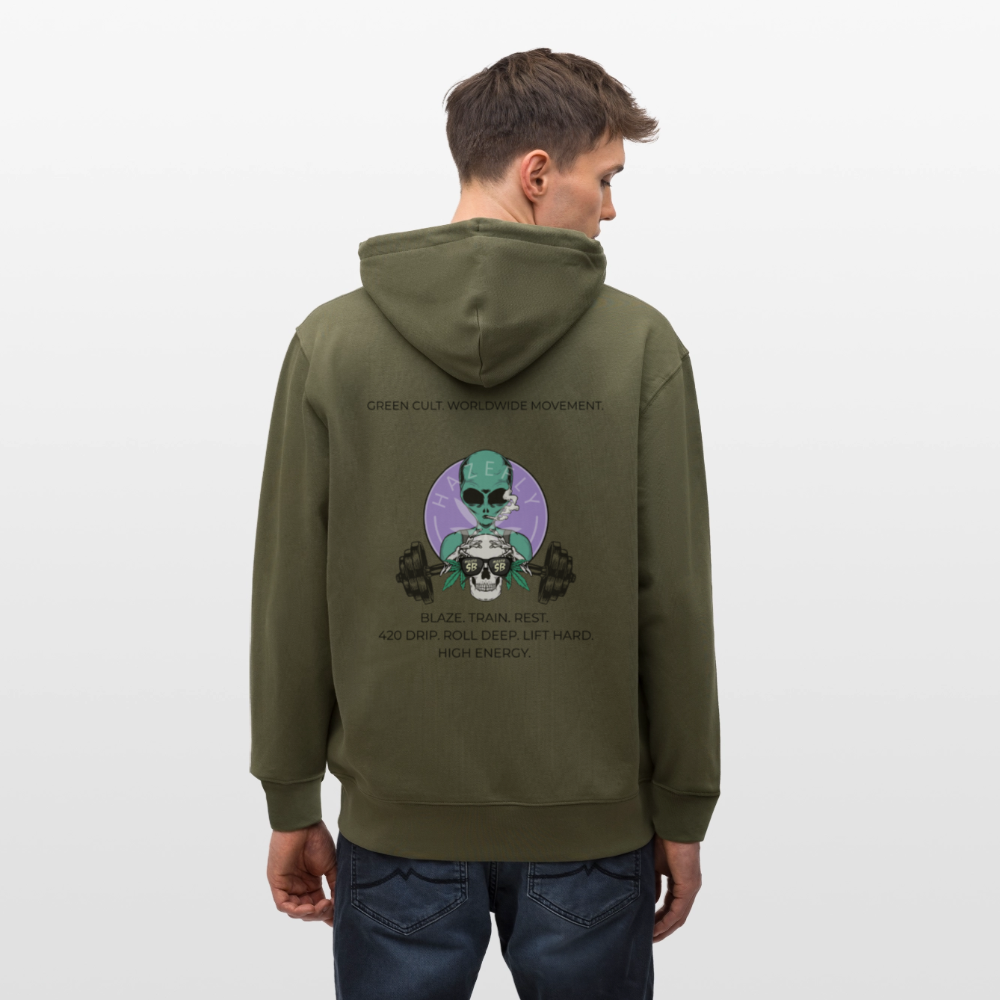 GREEN CULT Unisex Bio-Kapuzenjacke - Khaki