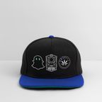 GHOST TRAIN Snapback Cap - Schwarz/Königsblau