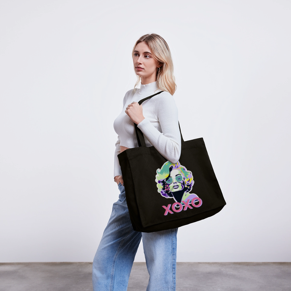 MARYLIN XOXO recycelter Shopping Bag - Schwarz