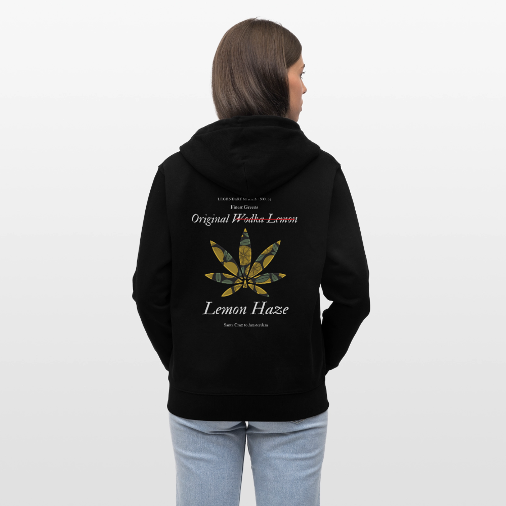 TRUE LEMON Unisex Bio-Kapuzenjacke - Schwarz