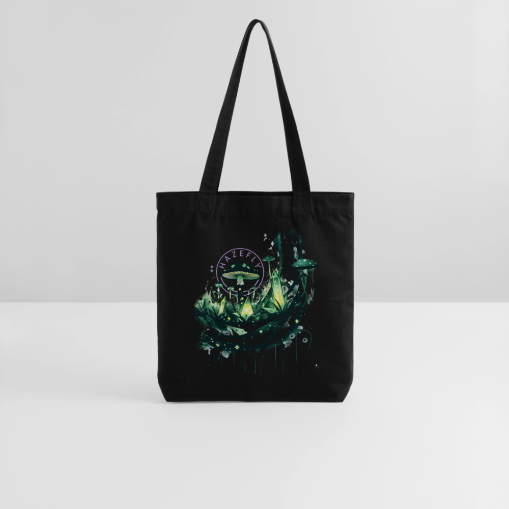 GLOW GARDEN WITH GROWLAB recycelter Heavyweight Stoffbeutel - Schwarz