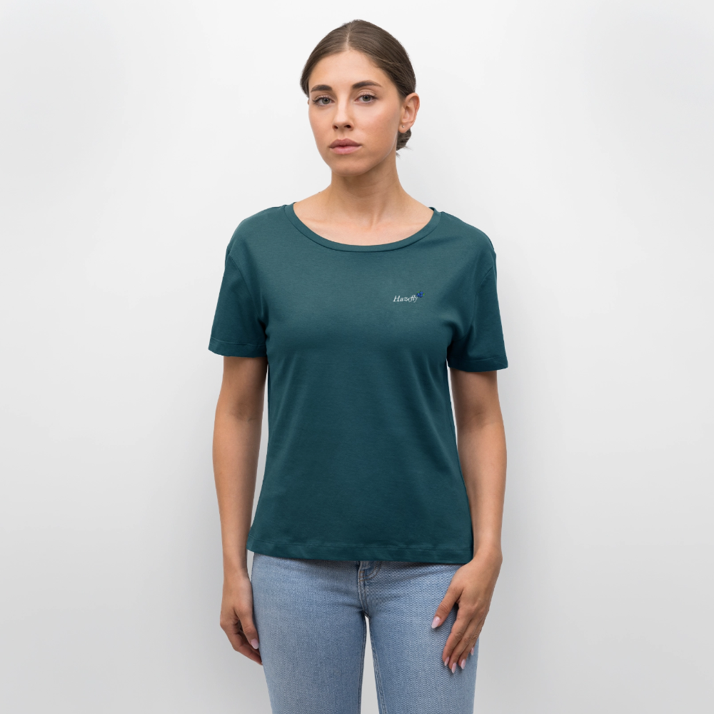 TRUE BERRY Relaxed Frauen Bio-T-Shirt - Dunkles Petrol