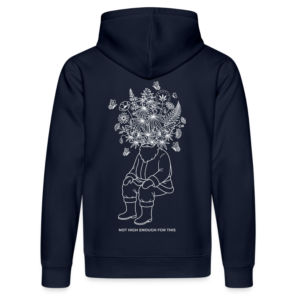 NOT HIGH ENOUGH Unisex Bio-Hoodie - French Navy