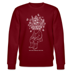 NOT HIGH ENOUGH Unisex Bio-Sweatshirt - Burgunderrot