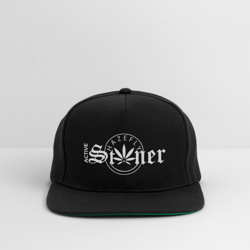ACTIVE STONER Snapback Cap - Schwarz/Schwarz
