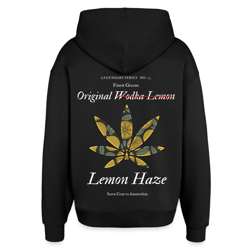 TRUE LEMON Oversized Unisex Bio-Hoodie - Schwarz