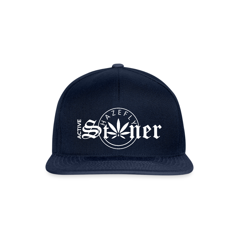 ACTIVE STONER Snapback Cap - Navy/Navy