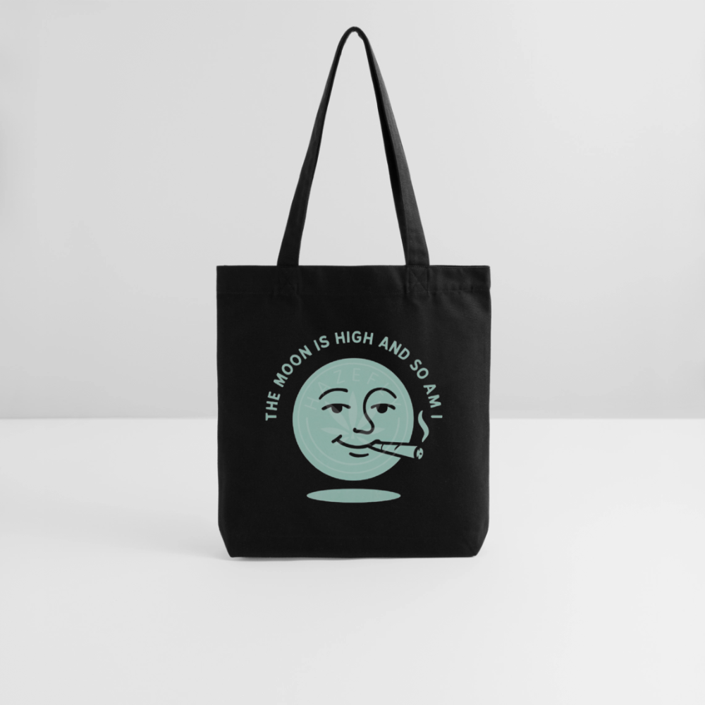 HIGH MOON recycelter Heavyweight Stoffbeutel - Schwarz