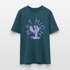 NOT HIGH Unisex Bio-T-Shirt - Dunkles Petrol