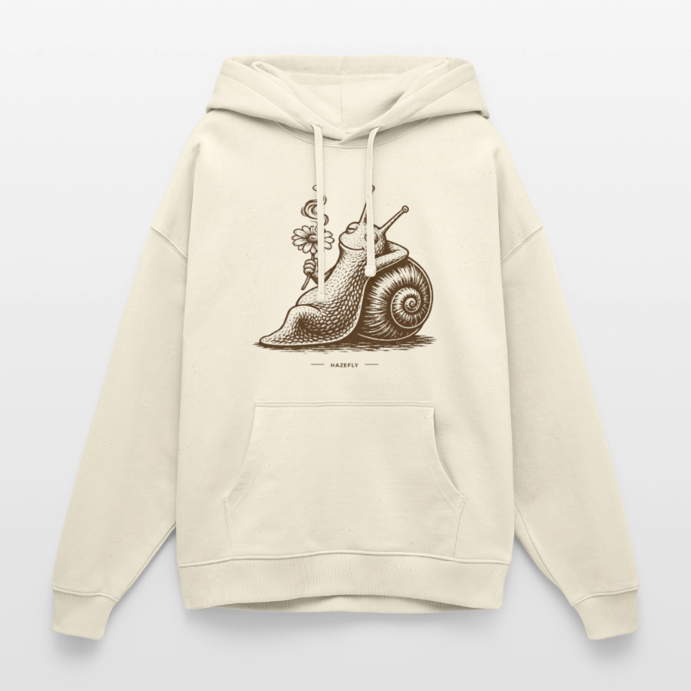 SLOW BURN Oversized Unisex Bio-Hoodie - Natur